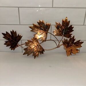 Copper Leaf Wall Decor